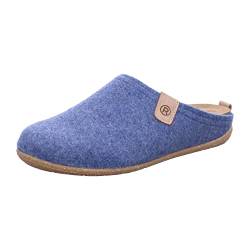 Rohde Damen Pantoffeln Softfilz Hausschuhe Tivoli-D 6860, Größe:38 EU, Farbe:Blau von Rohde