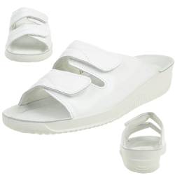 Rohde Damen Sandalen Pantoletten Clogs Weite F Soltau-40 1940, Größe:42 EU, Farbe:Weiß von Rohde