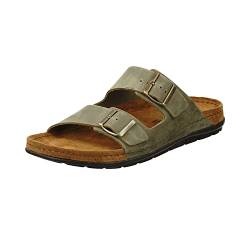 Rohde Herren, Männer, Klassische Sandalen, Sandalen,pantoletten,sommerschuhe,hausschuhe,leder-fußbett,OLIVE,45 EU / 10.5 UK von Rohde