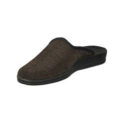 Rohde Herren, Männer, Pantoffeln, Hausschuhe,House-Slipper,schlapfen,drinnen,Indoor,daheim,zuhause,Textil-Pantoffeln,Slides,Mocca,43 EU / 9 UK von Rohde