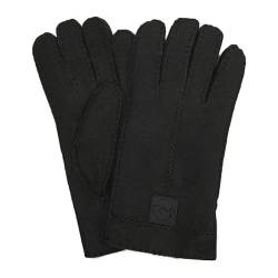 Rohn Moden Fingerhandschuhe Hochstein echt Lammfell für Damen und Herren, Handschuhe in Premiumqualität aus Baby Curly Merinolamm handgenäht anthrazit, dunkelgrau, schwarz (Grau, 7,5) von Rohn Moden