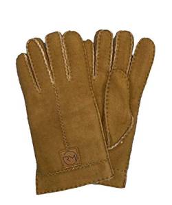 Rohn Moden Fingerhandschuhe Hochstein echt Lammfell für Damen und Herren, Handschuhe in Premiumqualität aus Babycurly Merino handgnäht camel 7 1/2 von Rohn Moden