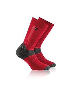 Rohner Nordic Light Rot - Warme robuste Allround Wintersport Socken, Größe EU 39-41 - Farbe Rot von Rohner
