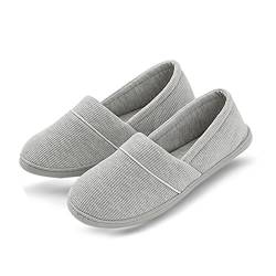 Rojeam Hausschuhe Damen Baumwolle Warme Pantoffelen rutschfest Weiche Herbst und Winter Kuschelige Home Slippers 36/37 EU (Hersteller Größe 230) von Rojeam