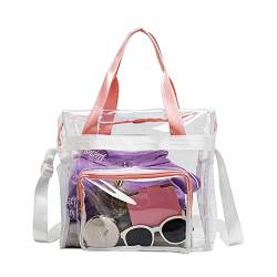 Rojeam Klare Kulturtasche wasserdichte Transparent Handtasche Durchsichtige Kosmetiktasche Tragetasche für Männer und Frauen von Rojeam