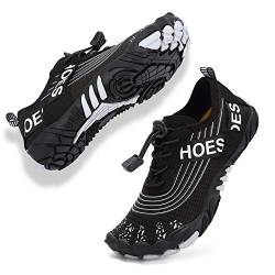 Rokiemen Kinder Badeschuhe Aquaschuhe Jungen Mädchen Schnell Trocknend Wasserschuhe Pool Trandschuhe Outdoor Sport Sandalen Schwarz 28 EU von Rokiemen