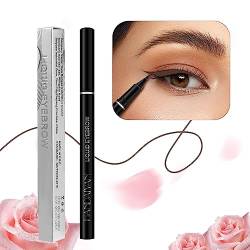 Eyeliner-Stift flüssig - Eyeliner-Stift | Ultrafeiner flüssiger Augenbrauenstift, flüssiger Augen-Make-up-Eyeliner, langlebiger Augenstift, wischfester farbiger flüssiger Eyeliner für Frauen Rolempon von Rolempon