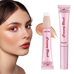 Wangen-Highlighter-Stick,Flüssiges Wangenrouge - Mit Schwammkopf-Highlighter-Stick Cheek Liquid Highlighter Perlmutt für die Augen Rolempon von Rolempon