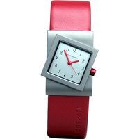 Rolf Cremer Quarzuhr Rolf Cremer Uhr Turn 491816 Lederband, Titan, rot, (1-tlg) von Rolf Cremer