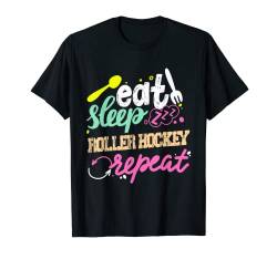 Eat Sleep Rollhockey wiederholen T-Shirt von Roller Hockey Designs