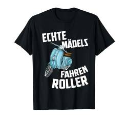 Roller Geschenk für Rollerfahrer Motorroller Scooterfahrer T-Shirt von Roller Tshirt Damen Scooter Motorroller Mädchen