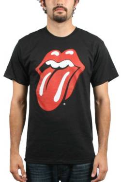 Rolling Stones, The T Classic Tongue hommes-shirt en noir, Small, Black von Rolling Stones