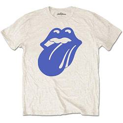 Rolling Stones Herren The Blue & Lonesome 1972 Logo T-Shirt, Elfenbein (Sand), M von Rolling Stones