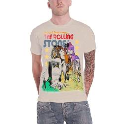 Rolling Stones Herren The Mick & Keith Watercolour Stars T-Shirt, Elfenbein (Sand), M von Rolling Stones