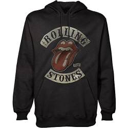 Rolling Stones Herren The Pullover Hoodie: 1978 Tour Kapuzenpullover, Schwarz, M von Rolling Stones