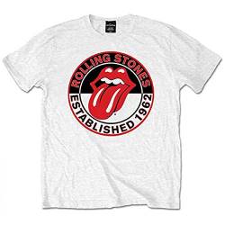 The Rolling Stone Herren EST 1962 T-Shirt, Weiß (White), (Herstellergröße: XX-Large) von Rolling Stones