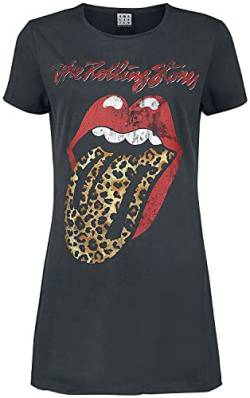 The Rolling Stones Amplified Collection - Leopard Tongue Frauen Kurzes Kleid Charcoal S von Rolling Stones