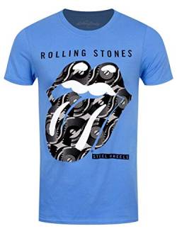 The Rolling Stones Herren Steel Wheels T-Shirt, Schwarz (Black Black), Large von Rolling Stones