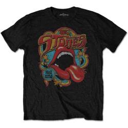 The Rolling Stones 'Retro 70s Vibe' (Black) T-Shirt (Large) von Rolling Stones