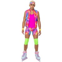 Roma Costumes Kostüm Neon Rollerblade Boy Kostüm, Dein heißer Neon-Sportdress für 80er Partys oder als ikonische Plast von Roma Costumes
