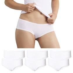 Romberg Damen Hipster-Panty, 6er Pack (weiß, XS) von Romberg