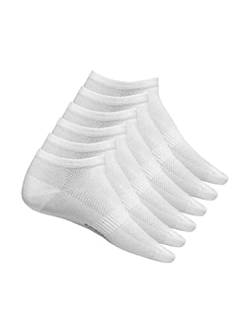 Romberg Unisex No Show Sneaker Socken, 6er Pack (weiß, 43-46) von Romberg