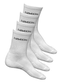 Romberg Unisex Sport Socken, 4er Pack (weiß, 47-50) von Romberg