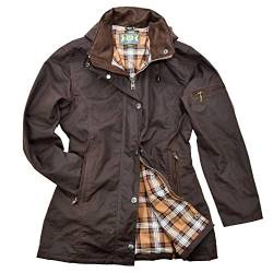 Romneys Damen-Wachsjacke New Ashdown | Farbe: Braun, XS von Romneys