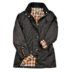 Romneys Damen-Wachsjacke New Ashdown | Farbe: Schwarz, S von Romneys