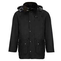 Romneys Warme Winter Wachsjacke Poacher 3-in-1 | Inklusive Steppweste | Wind-und Wasserdicht | Mit Kapuze und Rückentasche (XXL) von Romneys