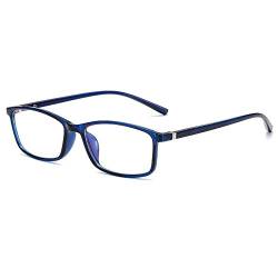 Rongchy Kurzsichtige Brille Gutes Preis-Leistungs-Verhältnis Stilvolle Distanzbrillen Männer und Frauen Kurzsichtige Myopiebrillen Blau -1,00 Stärke ** Dies sind keine Lesebrillen ** von Rongchy