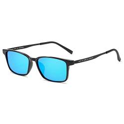 Rongchy Unisex-Sonnenbrille aus polarisiertem Aluminium, Vintage-Stil, Sonnenbrille für Herren (Blau) von Rongchy