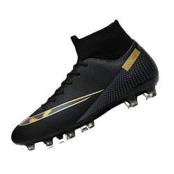 Roniluu Fussballschuhe Herren,Fussballschuhe Kinder Jungen Mädchen,Professionell Fußballschuhe Unisex,Schwarz B,38EU von Roniluu