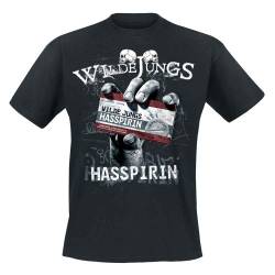 Wilde Jungs - Hasspirin T-Shirt, schwarz, Grösse L von Rookies & Kings