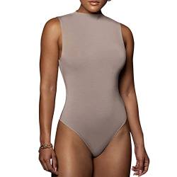 RoomTour Bodies for Damen Elegant Stringbody Bodysuit Damen body Beige M von RoomTour