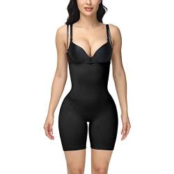 RoomTour Shapewear Damen Bauchweg Body Shaper Damen Stark Formend Bauchweg Hose Bodysuits 2-Schwarz S von RoomTour