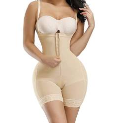 RoomTour Shapewear Damen Bauchweg Stark Formend Body Shaper Damen Bauchweg Hose Bodysuits 1-Beige L von RoomTour