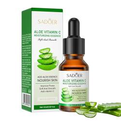 Aloe Vera Serum Vitamin C Serum für Feuchtigkeitsspendendes, Aufhellung, Verbesserung der Poren, Natürliche Aloe Vera Feuchtigkeitsserum Anti Aging Serum Gesichtsserum für Männer und Frauen von Rosarden