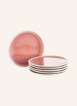 Rosenthal 6er-Set Dessertteller Junto Rose Quartz rosa von Rosenthal