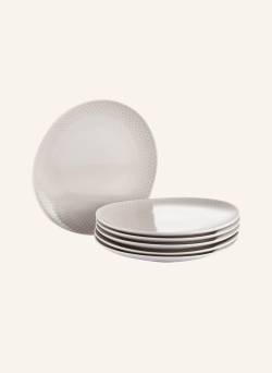 Rosenthal 6er-Set Dessertteller Junto Soft Shell weiss von Rosenthal