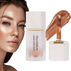 Flüssiges Highlighter-Make-up | Langlebiger Luminizer Shimmer Stick,Funkelnder, mischbarer, hochpigmentierter Körperglitter, leichter Luminizer für Frauen Rosixehird von Rosixehird