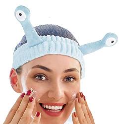 Gesicht Waschen Stirnband, Schnecke Spa Haarbänder, Spa-Stirnband, Stirnband Waschen Gesicht Band, Elastisches Hautpflege-Haarband, Make-up-stirnbänder Für Gesicht, Dusche, Spa, Blau von Rosixehird