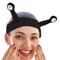 Gesicht Waschen Stirnband, Schnecke Spa Haarbänder, Spa-Stirnband, Stirnband Waschen Gesicht Band, Elastisches Hautpflege-Haarband, Make-up-stirnbänder Für Gesicht, Dusche, Spa, Schwarz von Rosixehird