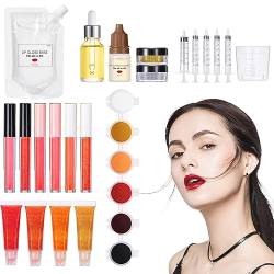 Lipgloss-DIY-Herstellungsset,Lippenbalsam-Wissenschaftsset mit Glitzer | Machen Sie Ihr eigenes Lipgloss-Wissenschaftsset für Mädchen mit Glitzer, lustige und kreative Geschenksets für Rosixehird von Rosixehird