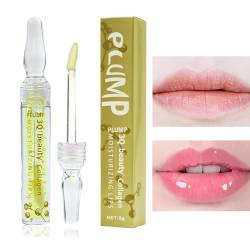 Lippenglanzöl | Feuchtigkeitsspendendes Lip Plumper Oil 24K Shimmer,Transparente Lippenglasur mit Fruchtgeschmack für trockene, rissige Lippen, Aufhellung von Lippenlinien, Frauen und Rosixehird von Rosixehird