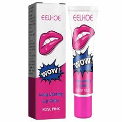 Peel Off Lip Stain, Magic Tattoo Lipgloss, Antihaft Cup Long Lasting Peel Reveal Lip Tint Lip Stain für Frauen Mädchen von Rosixehird