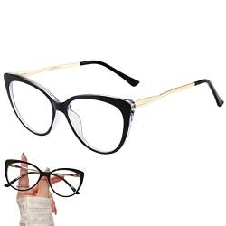 Rosixehird Anti-Blaulicht-Brille,Cat Eye Blaulichtbrille - Computerbrille Frauen Blaulichtblockierung, modisches Katzenaugen-Brillengestell, Anti-Blaulicht-Linsen von Rosixehird