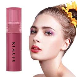 Wasserlippenfleck - 4 ml feuchtigkeitsspendender flüssiger Lippenstift für Damen | Langanhaltender Lippenglanz, flüssiger Lippenstift mit Antihaftbeschichtung, wasserfest, Lippenfleck für Rosixehird von Rosixehird