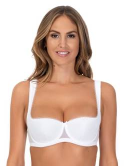 Rosme Lingerie Balconette-BH für Damen, Kollektion Laura, Weiß, 85E von Rosme