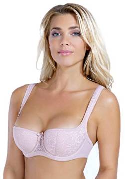 Rosme Lingerie Balconette-BH mit gepolsterten Trägern für Damen, Kollektion Grand, Beige, Größe 75B von Rosme